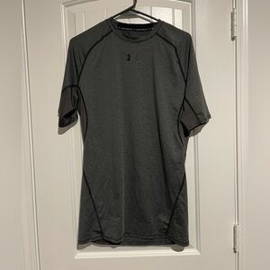 Under Armour Charcoal Men's Short Sleeve Compression Tee